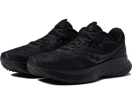 Saucony: Чёрные кроссовки 