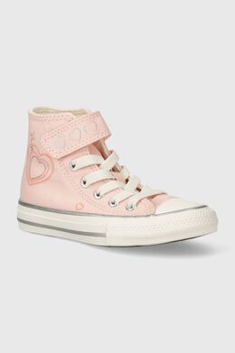 Converse: Розовые кроссовки 