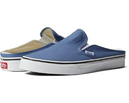 Vans: Голубые кроссовки Classic Slip On