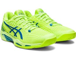 Asics: Зелёные кроссовки 