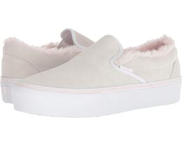 Vans: Белые кроссовки  Classic Slip On