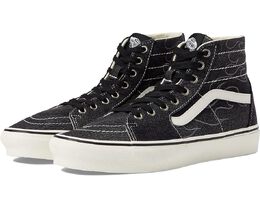 Vans: Чёрные кроссовки  SK8-Hi Tapered