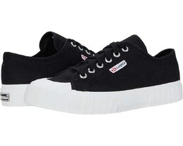 Superga: Чёрные кроссовки 