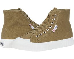 Superga: Зелёные кроссовки 