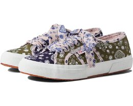 Superga: Зелёные кроссовки 