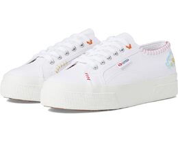 Superga: Белые кроссовки 