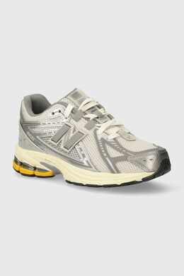 New Balance: Серые кроссовки 