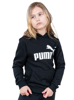 PUMA: Чёрная толстовка  Essentials