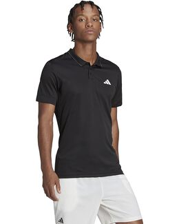 Adidas: Чёрное поло  Tennis