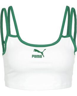 PUMA: Белый бюстгальтер 