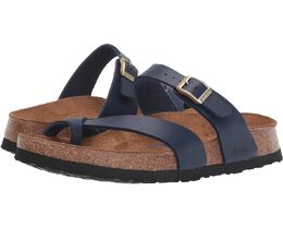 Birkenstock: Синие сандалии  Birko Flor