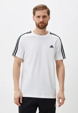 adidas: Белая футболка