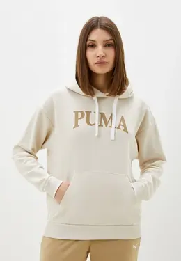 PUMA: Бежевая толстовка 