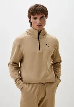 PUMA: Бежевая толстовка 