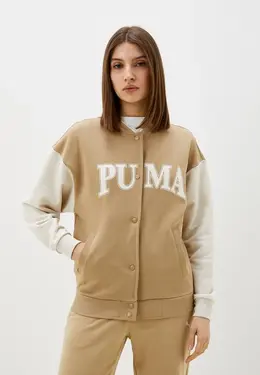 PUMA: Бежевая толстовка 