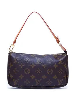 Louis Vuitton Pre-Owned: Коричневый клатч 