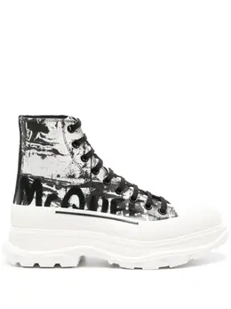 Alexander McQueen: Чёрные ботинки  Tread Slick