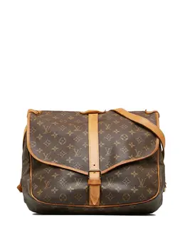 Louis Vuitton Pre-Owned: Коричневая сумка через плечо