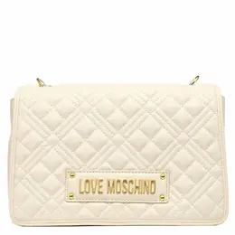 LOVE MOSCHINO: Бежевая сумка 