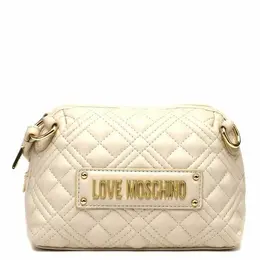 LOVE MOSCHINO: Бежевая сумка 