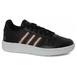 adidas: Чёрные кроссовки  Hoops