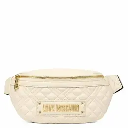 LOVE MOSCHINO: Бежевая сумка 