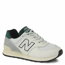New Balance: Белые кроссовки  574