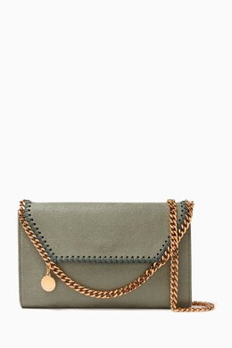 Stella McCartney: Зелёный кошелёк Falabella