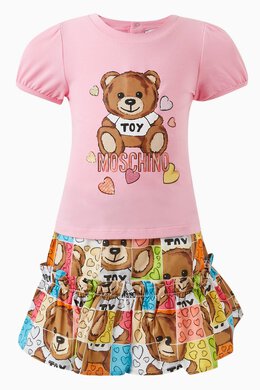 Moschino: Хлопковая юбка Teddy