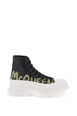 Alexander Mcqueen: Ботинки  Tread Slick цвета хаки