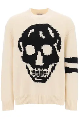 Alexander mcqueen: Свитер Skull из шерсти