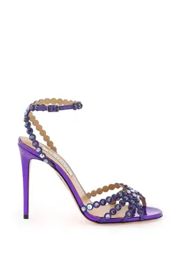 Aquazzura: Фиолетовые сандалии  Tequila