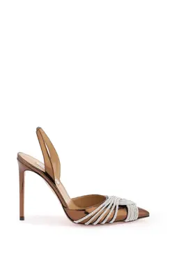 Aquazzura: Серебристые туфли 