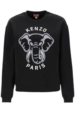 Kenzo: Чёрный свитшот  Jungle