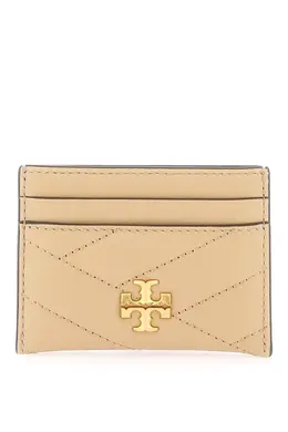 Tory burch: Бежевый картхолдер  Kira Chevron