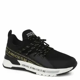 Versace Jeans: Чёрные кроссовки 