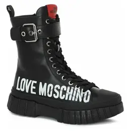 LOVE MOSCHINO: Чёрные ботинки 