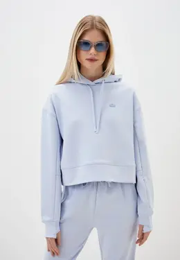 Lacoste: Голубая толстовка 