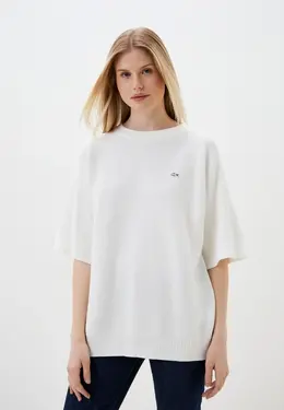 Lacoste: Белый свитер 