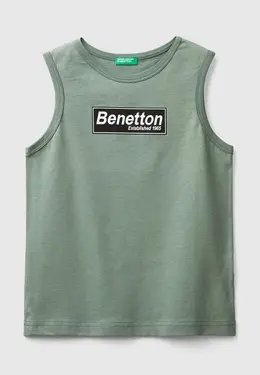 United Colors of Benetton: Зелёная майка