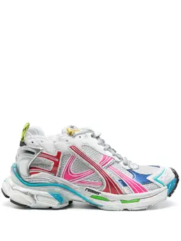 Balenciaga: Белые кроссовки  Runner