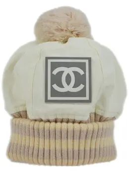 CHANEL Pre-Owned: Белая шапка 