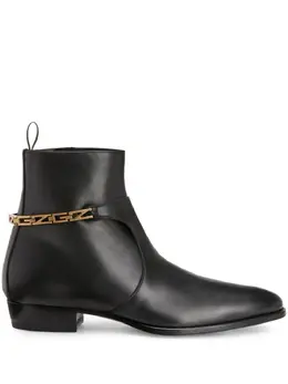 Giuseppe Zanotti: Чёрные ботинки  Enfield