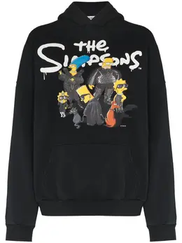 Balenciaga: Толстовка The Simpsons с принтом