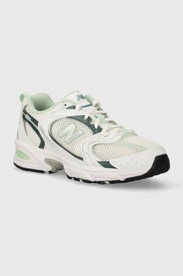 New Balance: Зелёные кроссовки 