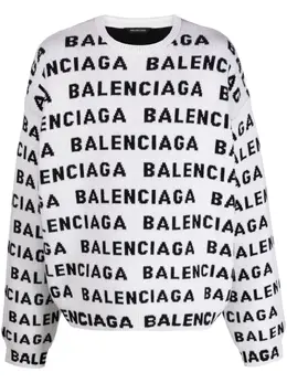 Balenciaga: Трикотажный свитер 