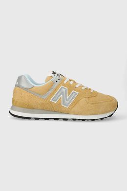 New Balance: Бежевые кроссовки  574