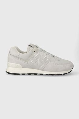 New Balance: Серые кроссовки  574