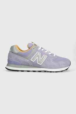 New Balance: Фиолетовые кроссовки  574