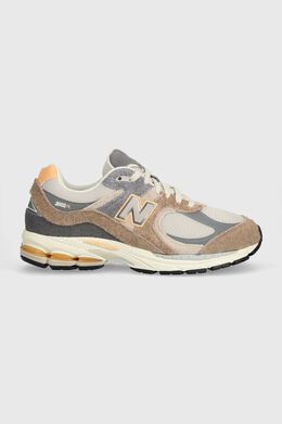 New Balance: Бежевые кроссовки 